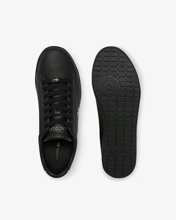 LACOSTE PRO BLACK TONAL LEATHER SNEAKERS image 4